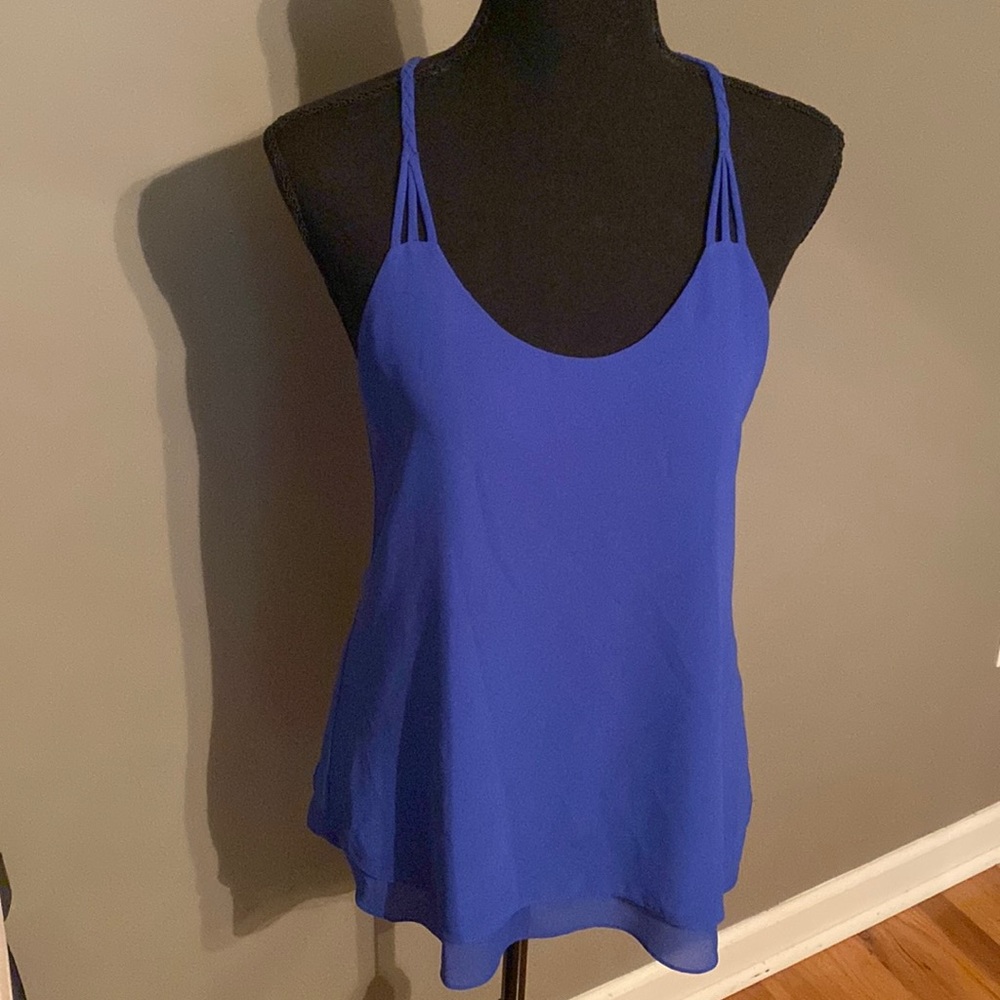 Braided thong backed sheer top